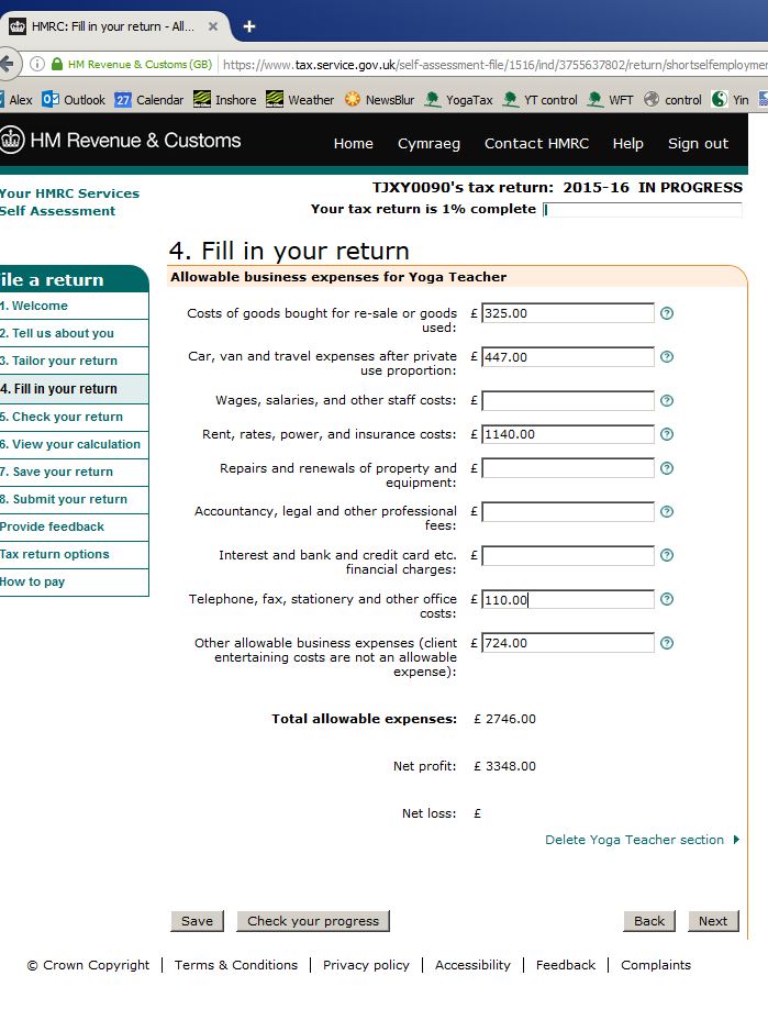 Filing A Self Assessment Tax Return YogaTax